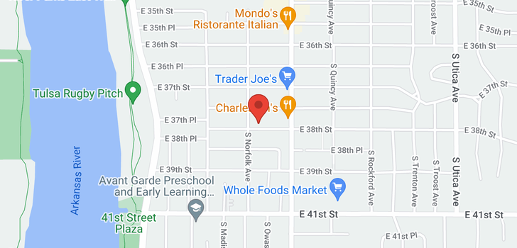 map of 1111 E 38th Street